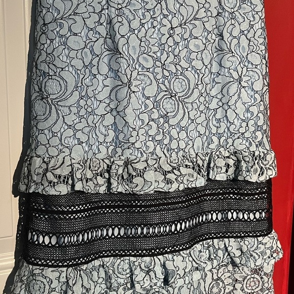 Pretty Little Things Maxi Dress lace detail size 2 UK 6 wedding summer - Picture 6 of 11